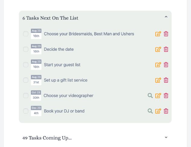 Create your wedding planner today