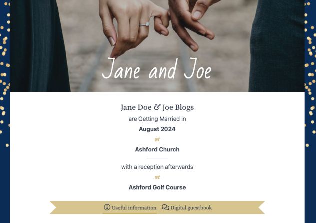 Create your wedding website